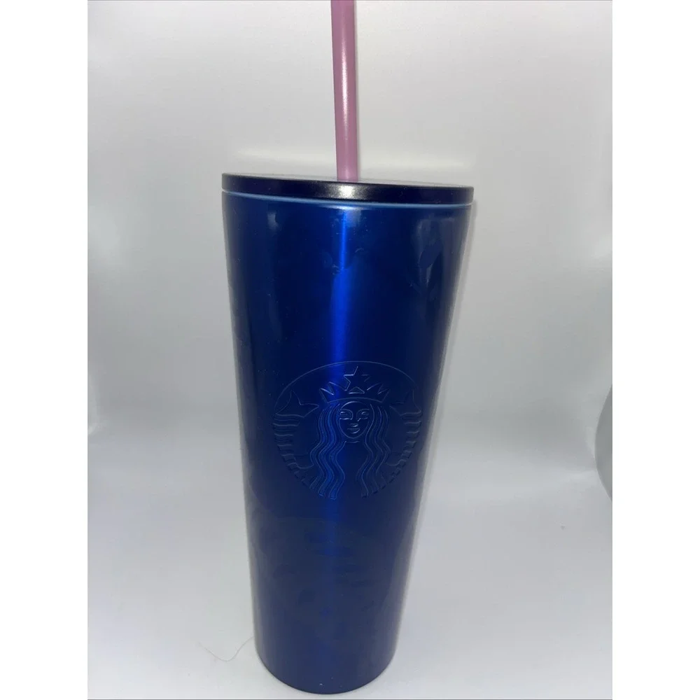 Starbucks 2021 Undersea Blue Stainless‎ Steel 24oz Cold Cup